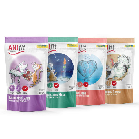 ANIfit MIX-Paket für Katzen mit Frischebeuteln
